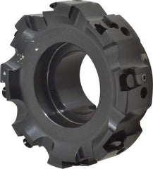 Kennametal - 8 Inserts, 4" Cut Diam, 1-1/2" Arbor Diam, 0.236" Max Depth of Cut, Indexable Square-Shoulder Face Mill - 0/90° Lead Angle, 1-3/4" High, SPHX 1205... Insert Compatibility, Series Fix-Perfect - Industrial Tool & Supply