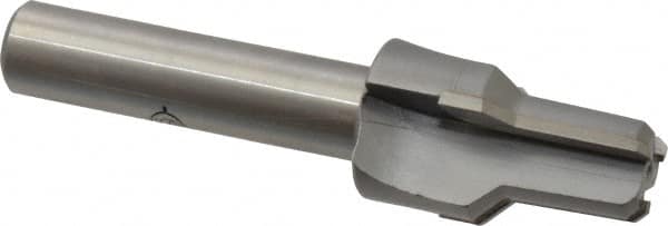 Scientific Cutting Tools - 0.586" Diam, 0.543" Small End Diam, 1/2" Straight Shank, 1-7/16" Flute, Taper Pipe Reamer - Industrial Tool & Supply