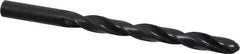 Interstate - Letter T 118° High Speed Steel Jobber Drill - Oxide Finish, Right Hand Cut, Spiral Flute, Straight Shank, 4-7/8" OAL, Standard Point - Industrial Tool & Supply