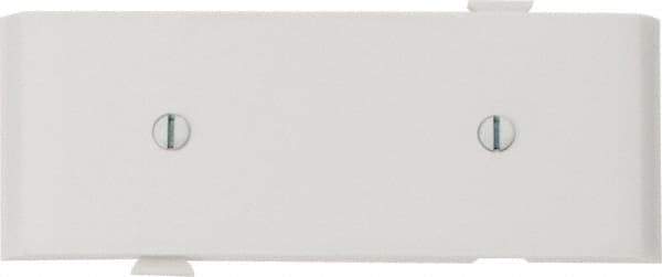 Pass & Seymour - 1 Gang, 4.9062 Inch Long x 1-13/16 Inch Wide, Blank Wall Plate - Blank, White, Nylon - Industrial Tool & Supply