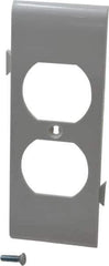Pass & Seymour - 1 Gang, 4.9062 Inch Long x 1-13/16 Inch Wide, Sectional Wall Plate - Duplex Outlet Center Panel, White, Nylon - Industrial Tool & Supply
