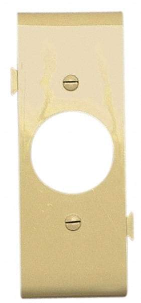 Pass & Seymour - 1 Gang, 4.9062 Inch Long x 1-13/16 Inch Wide, Sectional Wall Plate - Single Outlet Center Panel, Ivory, Nylon - Industrial Tool & Supply