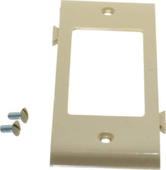 Pass & Seymour - 1 Gang, 4.9062 Inch Long x 1-13/16 Inch Wide, Sectional Switch Plate - Decorator Switch Center Panel, Ivory, Nylon - Industrial Tool & Supply
