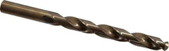 Interstate - 27/64" 135° Cobalt Jobber Drill - Bright Finish, Right Hand Cut, Spiral Flute, 5-3/8" OAL, Split Point - Industrial Tool & Supply