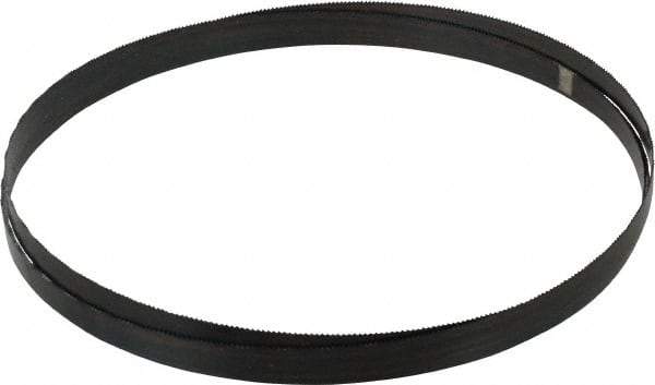 Disston - 14 TPI, 7' 9" Long x 1/2" Wide x 0.025" Thick, Welded Band Saw Blade - Carbon Steel, Toothed Edge, Wavy Tooth Set, Hard Back, Contour Cutting - Industrial Tool & Supply