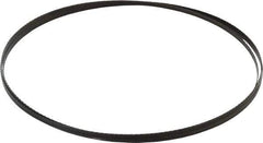 Disston - 18 TPI, 7' 9-1/2" Long x 1/4" Wide x 0.025" Thick, Welded Band Saw Blade - Carbon Steel, Toothed Edge, Raker Tooth Set, Hard Back, Contour Cutting - Industrial Tool & Supply