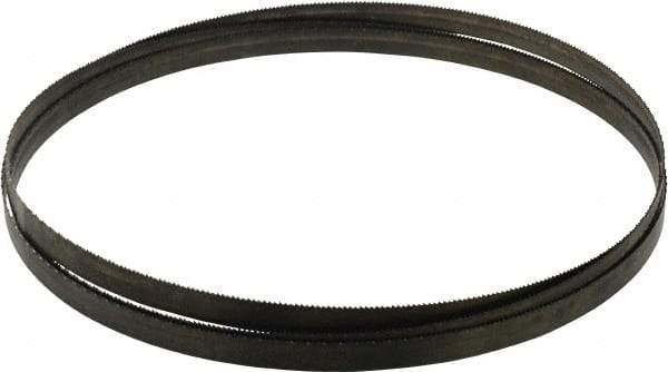 Disston - 14 TPI, 7' 9-1/2" Long x 1/2" Wide x 0.025" Thick, Welded Band Saw Blade - Carbon Steel, Toothed Edge, Raker Tooth Set, Hard Back, Contour Cutting - Industrial Tool & Supply