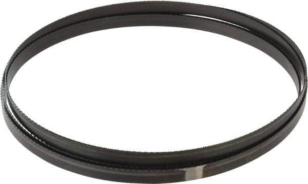 Disston - 18 TPI, 12' 6" Long x 1/2" Wide x 0.025" Thick, Welded Band Saw Blade - Carbon Steel, Toothed Edge, Raker Tooth Set, Hard Back, Contour Cutting - Industrial Tool & Supply