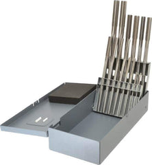 Alvord Polk - 0.123" to 0.4995", Chucking Reamer Set - Straight Flute, Right Hand Cut, 14 Pieces - Industrial Tool & Supply