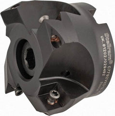 Kennametal - 2-1/2" Cut Diam, 0.098" Max Depth, 1" Arbor Hole, 4 Inserts, XD 12 Insert Style, Indexable Copy Face Mill - C7792VXD12-A2.50Z04R Cutter Style, 1.574" High, Through Coolant, Series 7792 - Industrial Tool & Supply