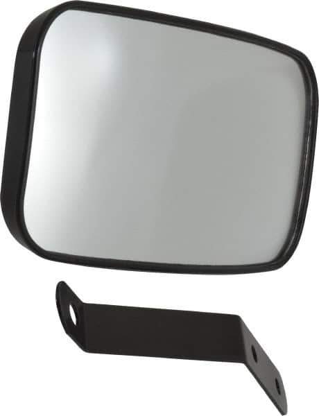 PRO-SAFE - Indoor & Outdoor Rectangular Vehicle/Utility Safety, Traffic & Inspection Mirrors - Glass Lens, 4" High - Industrial Tool & Supply