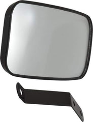 PRO-SAFE - Indoor & Outdoor Rectangular Vehicle/Utility Safety, Traffic & Inspection Mirrors - Glass Lens, 4" High - Industrial Tool & Supply