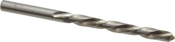 Made in USA - 17/64" 118° High Speed Steel Jobber Drill - Bright Finish, Left Hand Cut, Spiral Flute, Straight Shank, 4-1/8" OAL, Standard Point - Industrial Tool & Supply