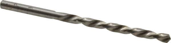 Made in USA - #18 118° High Speed Steel Jobber Drill - Bright Finish, Left Hand Cut, Spiral Flute, Straight Shank, 3-1/4" OAL, Standard Point - Industrial Tool & Supply
