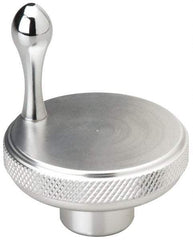 Gibraltar - 2" Head, Knurled with Handle Knob - Blank, Stainless Steel - Industrial Tool & Supply