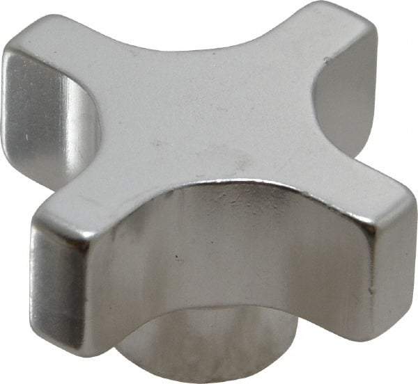 Gibraltar - 38.1mm Head Diam, 4 Point Lobed Knob - Aluminum - Industrial Tool & Supply