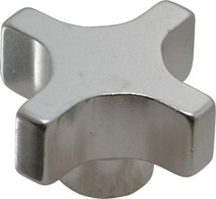 Gibraltar - 38.1mm Head Diam, 4 Point Lobed Knob - Aluminum - Industrial Tool & Supply