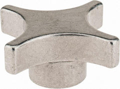 Gibraltar - 76.2mm Head Diam, 4 Point Lobed Knob - M16x2 Hole, Aluminum - Industrial Tool & Supply