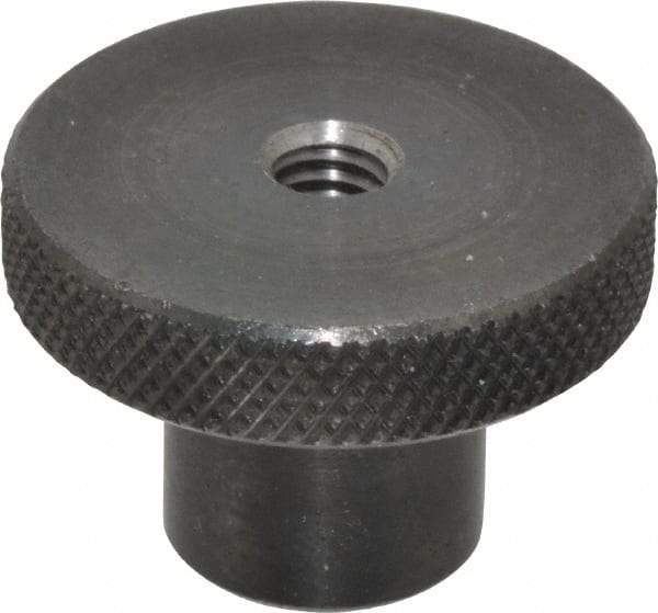 Gibraltar - 1-1/2" Head, Knurled Knob - Tapped Thru, Steel - Industrial Tool & Supply