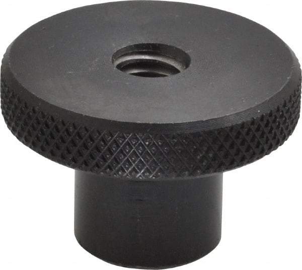Gibraltar - 1-1/2" Head, Knurled Knob - Tapped Thru, Steel - Industrial Tool & Supply