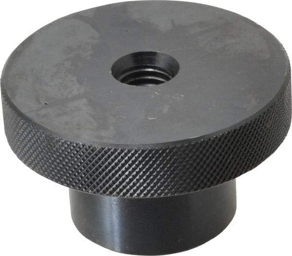 Gibraltar - 3" Head, Knurled Knob - Tapped Thru, Steel - Industrial Tool & Supply