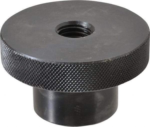 Gibraltar - 3" Head, Knurled Knob - Tapped Thru, Steel - Industrial Tool & Supply