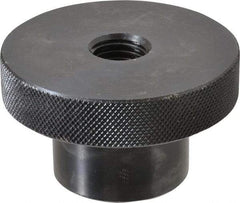 Gibraltar - 3" Head, Knurled Knob - Tapped Thru, Steel - Industrial Tool & Supply