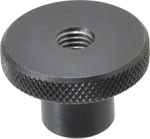 Gibraltar - 38.1mm Head, Knurled Knob - Tapped Thru, Steel - Industrial Tool & Supply