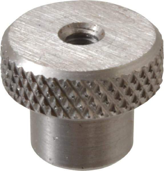 Gibraltar - 3/4" Head, Knurled Knob - Tapped Thru, Stainless Steel - Industrial Tool & Supply