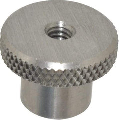 Gibraltar - 1" Head, Knurled Knob - Tapped Thru, Stainless Steel - Industrial Tool & Supply