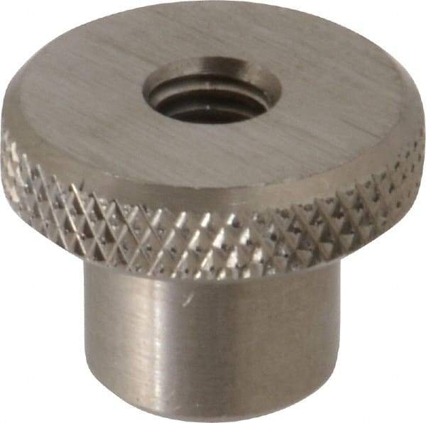Gibraltar - 1" Head, Knurled Knob - Tapped Thru, Stainless Steel - Industrial Tool & Supply