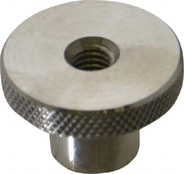 Gibraltar - 1-1/2" Head, Knurled Knob - Tapped Thru, Stainless Steel - Industrial Tool & Supply
