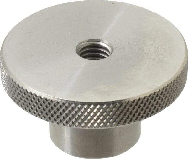 Gibraltar - 2" Head, Knurled Knob - Tapped Thru, Stainless Steel - Industrial Tool & Supply