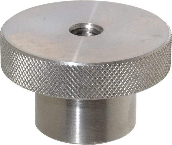 Gibraltar - 2-1/2" Head, Knurled Knob - Tapped Thru, Stainless Steel - Industrial Tool & Supply