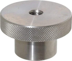 Gibraltar - 2-1/2" Head, Knurled Knob - Tapped Thru, Stainless Steel - Industrial Tool & Supply