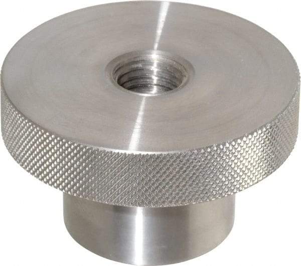 Gibraltar - 3" Head, Knurled Knob - Tapped Thru, Stainless Steel - Industrial Tool & Supply