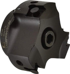 Kennametal - 3 Inserts, 2-1/2" Cut Diam, 3/4" Arbor Diam, 0.394" Max Depth of Cut, Indexable Square-Shoulder Face Mill - 0/90° Lead Angle, 39.88mm High, BGHX 15L5... Insert Compatibility, Series Fix-Perfect - Industrial Tool & Supply