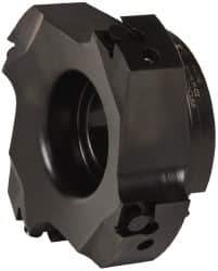 Kennametal - 4 Inserts, 4" Cut Diam, 1-1/4" Arbor Diam, 0.394" Max Depth of Cut, Indexable Square-Shoulder Face Mill - 0/90° Lead Angle, 1-3/4" High, BGHX 15L5... Insert Compatibility, Series Fix-Perfect - Industrial Tool & Supply