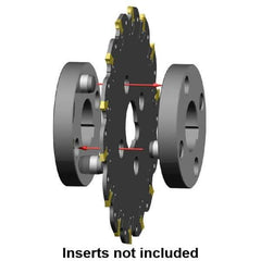 Kennametal - Arbor Hole Connection, 0.1181" Cutting Width, 0.5906" Depth of Cut, 63mm Cutter Diam, 0.6299" Hole Diam, 4 Tooth Indexable Slotting Cutter - KVNS Toolholder, 3.900 Insert - Industrial Tool & Supply
