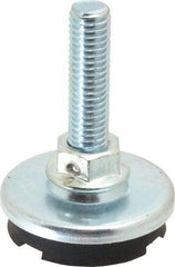 Tech Products - 1/2-13 Bolt Thread, Studded Pivotal Stud Mount Leveling Pad & Mount - 450 Max Lb Capacity, 2-1/8" Base Diam, 1-3/4" Thread Length - Industrial Tool & Supply