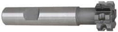 Whitney Tool Co. - 1/32" Radius, 1/16" Circle Diam, 3/4" Cutter Diam, 3/8" Cutting Width, Shank Connection, Concave Radius Cutter - 1/2" Shank Diam, 3" OAL, Carbide-Tipped, Uncoated, Profile Ground, 6 Teeth, Weldon Flat - Industrial Tool & Supply