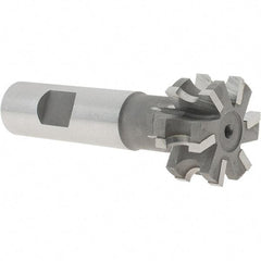 Whitney Tool Co. - 5/32" Radius, 5/16" Circle Diam, 1-5/16" Cutter Diam, 5/8" Cutting Width, Shank Connection, Concave Radius Cutter - 3/4" Shank Diam, 3-1/2" OAL, Carbide-Tipped, Uncoated, Profile Ground, 6 Teeth, Weldon Flat - Industrial Tool & Supply