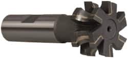 Whitney Tool Co. - 3/16" Radius, 3/8" Circle Diam, 1-3/8" Cutter Diam, 3/4" Cutting Width, Shank Connection, Concave Radius Cutter - 3/4" Shank Diam, 3-1/2" OAL, Carbide-Tipped, Uncoated, Profile Ground, 6 Teeth, Weldon Flat - Industrial Tool & Supply