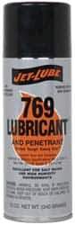 Jet-Lube - 12 oz Aerosol Thin Oily Film Penetrant/Lubricant - Clear Amber, Food Grade - Industrial Tool & Supply