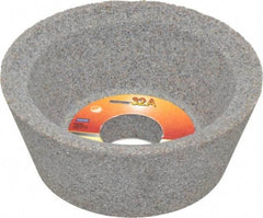 Norton - 3" Diam, 3/4" Hole Size, 1-1/4" Overall Thickness, 60 Grit, Type 11 Tool & Cutter Grinding Wheel - Medium Grade, Aluminum Oxide, K Hardness, Vitrified Bond, 7,640 RPM - Industrial Tool & Supply