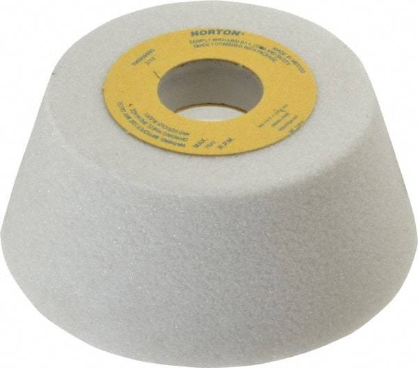 Norton - 3" Diam, 3/4" Hole Size, 1-1/4" Overall Thickness, 60 Grit, Type 11 Tool & Cutter Grinding Wheel - Medium Grade, Aluminum Oxide, J Hardness, Vitrified Bond, 7,640 RPM - Industrial Tool & Supply