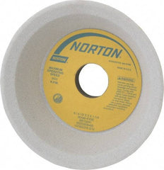 Norton - 6" Diam, 1-1/4" Hole Size, 2" Overall Thickness, 46 Grit, Type 11 Tool & Cutter Grinding Wheel - Coarse Grade, Aluminum Oxide, K Hardness, Vitrified Bond, 3,820 RPM - Industrial Tool & Supply