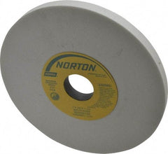 Norton - 7" Diam x 1-1/4" Hole x 1/2" Thick, K Hardness, 100 Grit Surface Grinding Wheel - Aluminum Oxide, Type 1, Fine Grade, 3,600 Max RPM, Vitrified Bond, No Recess - Industrial Tool & Supply
