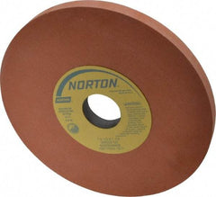 Norton - 7" Diam x 1-1/4" Hole x 1/2" Thick, Q Hardness, 220 Grit Surface Grinding Wheel - Aluminum Oxide, Type 1, Very Fine Grade, 3,600 Max RPM, Vitrified Bond, No Recess - Industrial Tool & Supply