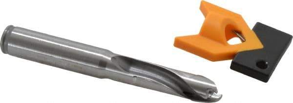 Kennametal - 11.5 to 11.99mm Diam, 3xD, 36.07mm Max Depth, 1/2" Shank Diam, 47.5mm Flute, 98.43mm OAL, Replaceable Tip Drill - KTIP04531HP Insert, M Seat Size, Series KenTIP - Industrial Tool & Supply